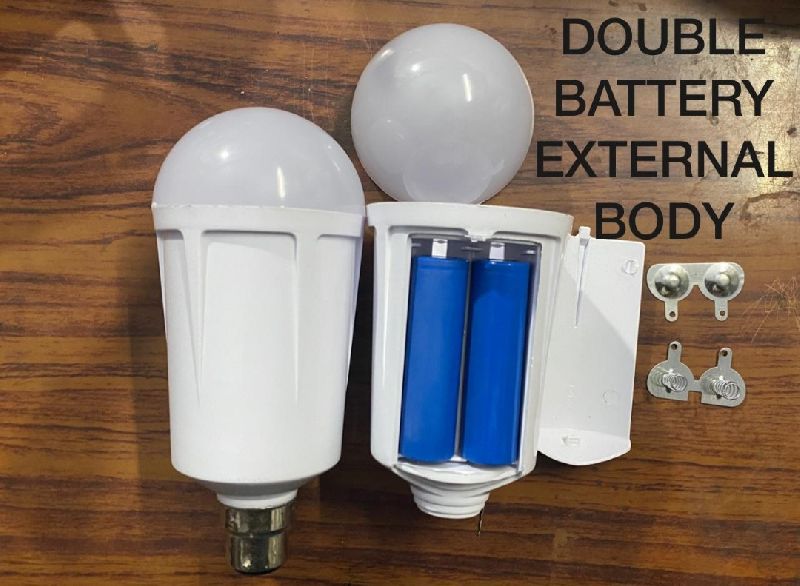Round Aluminum Battery ac dc bulb, Power 12W, Bulb Type Lamp Bulp