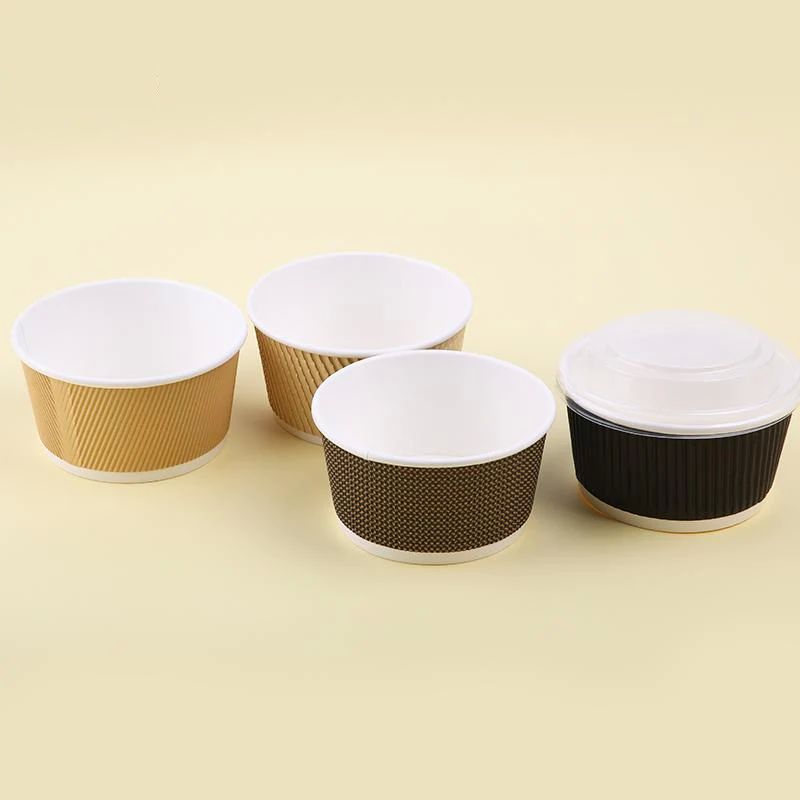 1100ml Ripple Paper Bowl, Feature : Buffet Specials, Durable