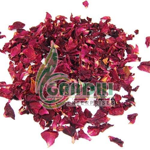Natural Dried Rose Petals, for Cosmetics, Decoration, Medicine, Color : Red
