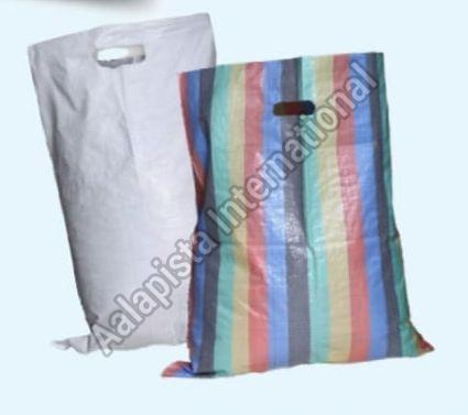 PP Woven D Cut Bags, for Agriculture, Mailing, Promotion, Shopping, Printed, Pattern : Plain, Striped