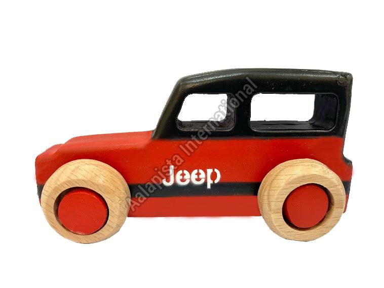 Wooden Vintage Jeep Color Multi