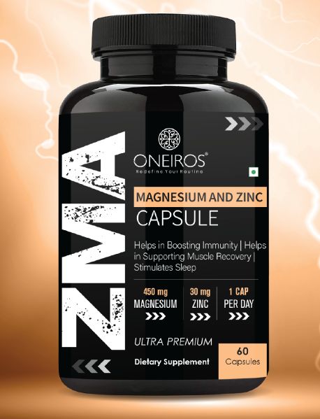 ZMA Magnesium and Zinc Capsules