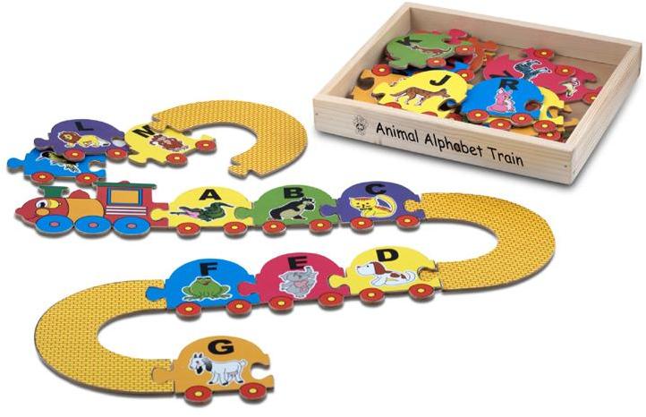 MDF Animal Alphabet Train, Child Age Group : 2-5 Years