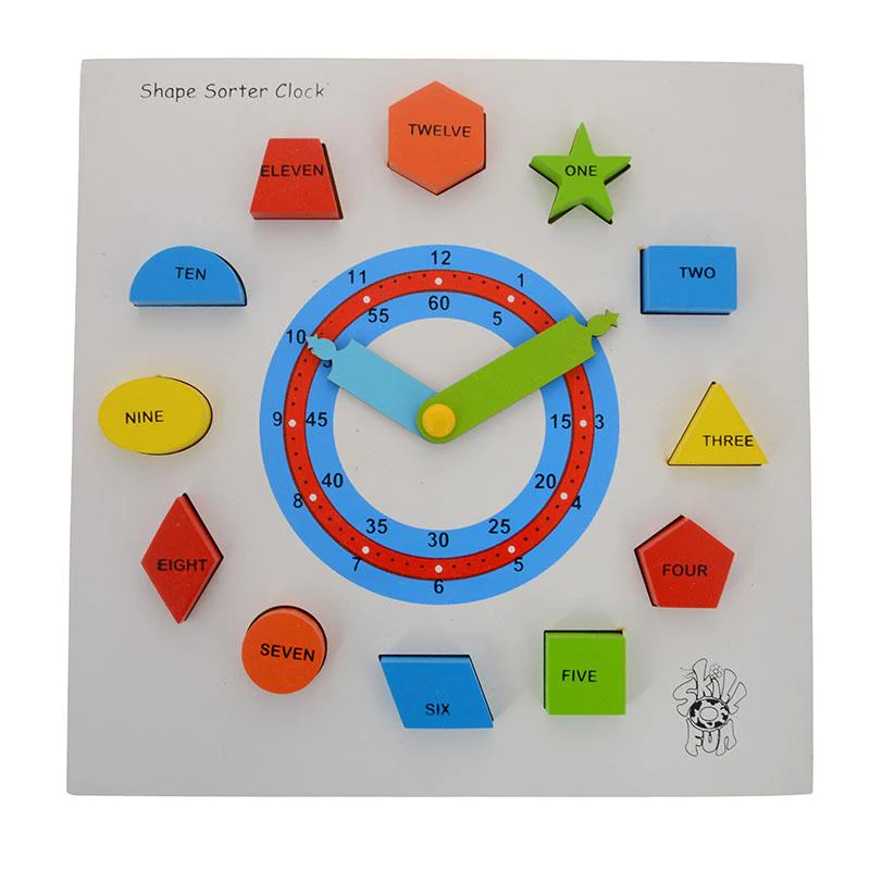 Shape Sorter Clock, Dial Shape Sqaure, INR 1,125 / Piece by Skillofun