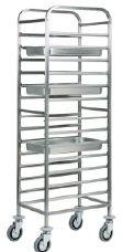 Rectangular Polished Stainless Steel Dish Storage Rack, for Kitchen, Size : Standard