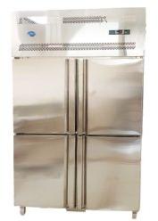 Rectangular Polished Four Door Steel Refrigerator, Color : Gray