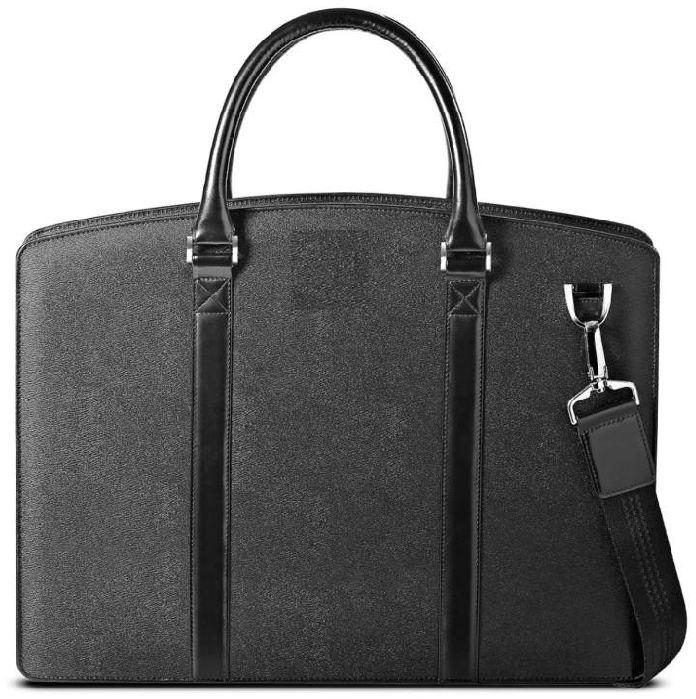 Black Leather Laptop Bag, Pattern : Plain at Rs 2,600 / Piece in Delhi ...