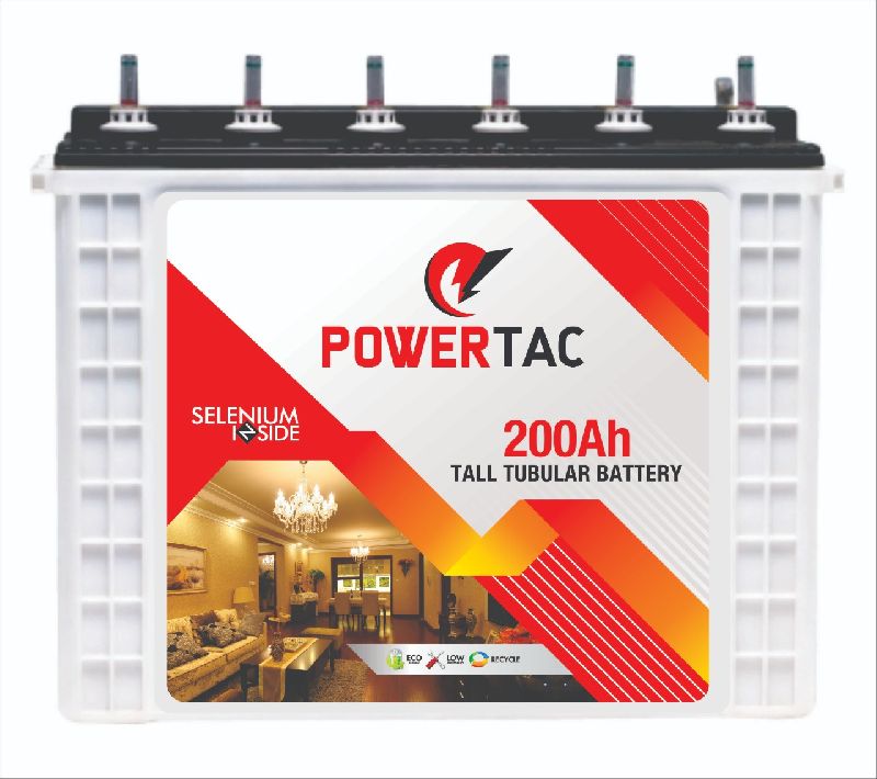 Power Tac Tubular Battery, for Home Use, Feature : Auto Cut, Fast Chargeable, Heat Resistance