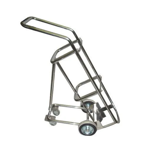 Stainless Steel Oxygen Cylinder Trolley, Capacity : 300 kg at Rs 3,800 ...