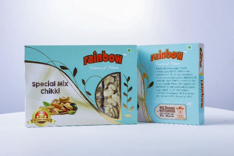 Jaggery Cashew Nut RAINBOW SPECIAL MIX CHIKKI, for Eating, Feature : Easy Digestive, Freshness