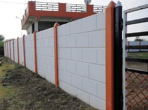 Concrete Prefab 50mm Precast Compound Wall, for Boundaries, Construction, Feature : High Strength