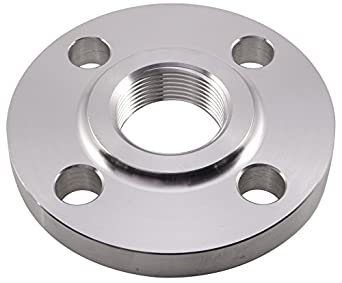 Polished Stainless Steel SS Threaded Flange, for Industry Use, Fittings Use, Technics : Forging