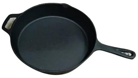 Cast Iron Frying Pan, Color : Black