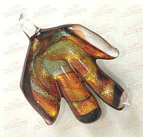 Dichroic Glass Pendant, Color : Multicolor