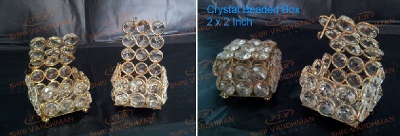 Glass Crystal Beaded Box