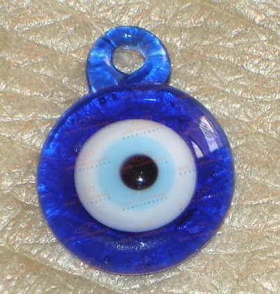 Glass Evil Eye Pendant, Color : Blue