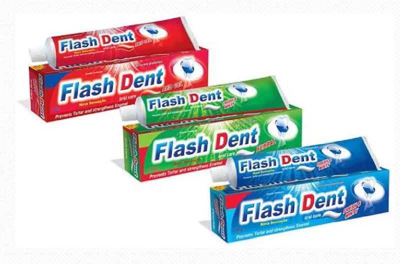 Flash Dent Gel Toothpaste, Packaging Size : 100gm