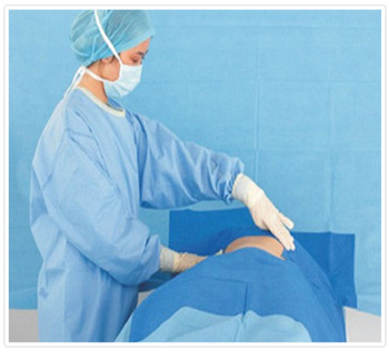 Blue Plain Non-Woven Cystoscopy Drape Kit, Packaging Type : Packet