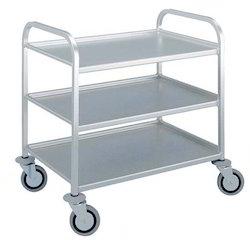 Fabcare Stainless Steel Multi Shelf Trolley, for Industrial, Load Capacity : 0-50 kg
