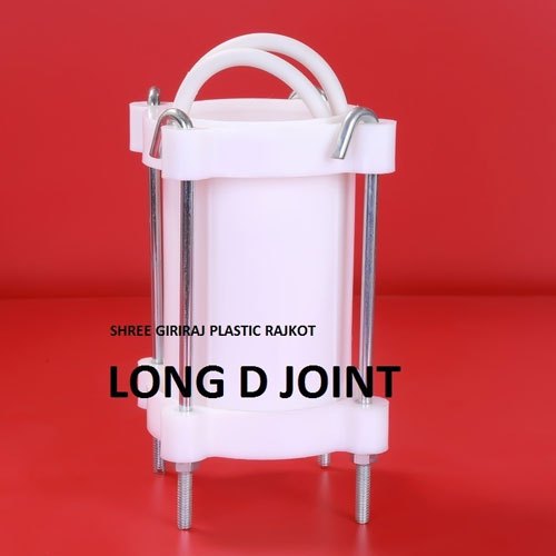 PVC Long D Joint, for PVCOR HDPE PIPE, Color : White