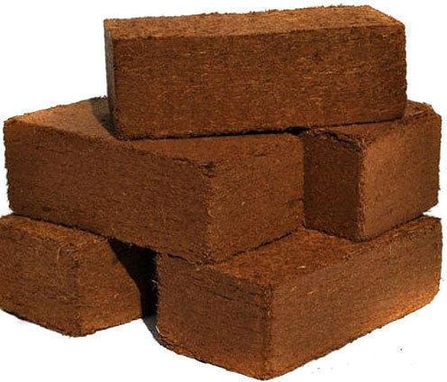 Rectangular Coir Pith Block, Color : Brown