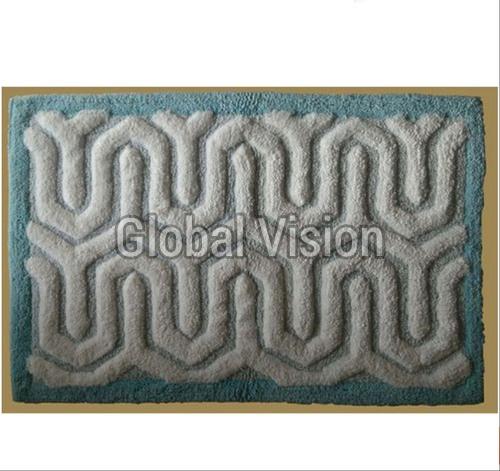 Rectangular Cotton Shower Bath Mat, for Home, Hotel, Restaurant, Style : Modern