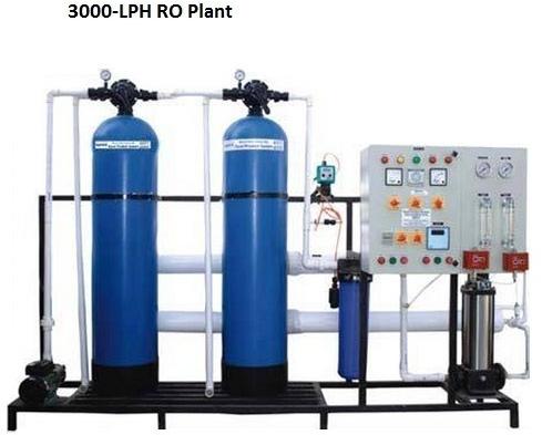 3000 LPH Industrial FRP RO Plant
