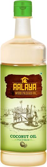 Aalaya Foods 1 Liter Coconut Oil, for Cooking, Color : Transparent