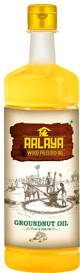 Aalaya Foods 1 Liter Groundnut Oil, Shelf Life : 1year