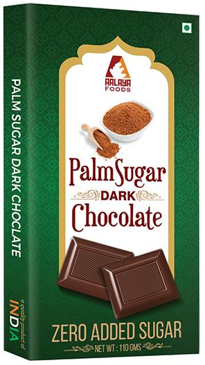 Aalaya Foods Cocoa solids Palm Sugar Dark Chocolate, Taste : Sweet