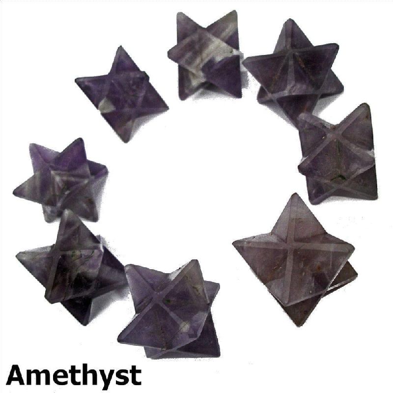 Amethyst Merkaba Star