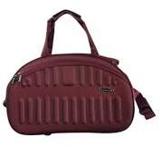Sangam Enterprises Plain Nylon Wheeler Duffle Bag, Color : Maroon