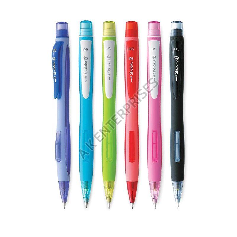 Plastic Uniball Shalaku Lead Pencil, Feature : Easy Grip, Easy To Sharp, Fine Finished