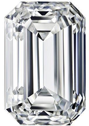 0.50 Carat Emerald Cut Diamond, for Jewelry Use, Size : 3.80x5.20mm