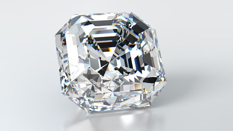 2.00 Carat Asscher Cut Diamond, for Jewelry Use, Size : 6.90mm