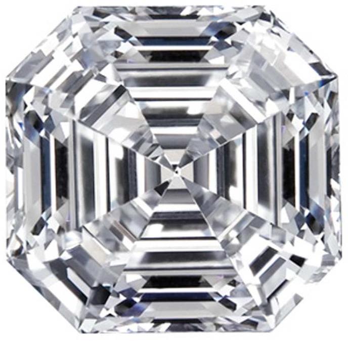 4.00 Carat Asscher Cut Diamond, for Jewelry Use, Size : 8.70mm