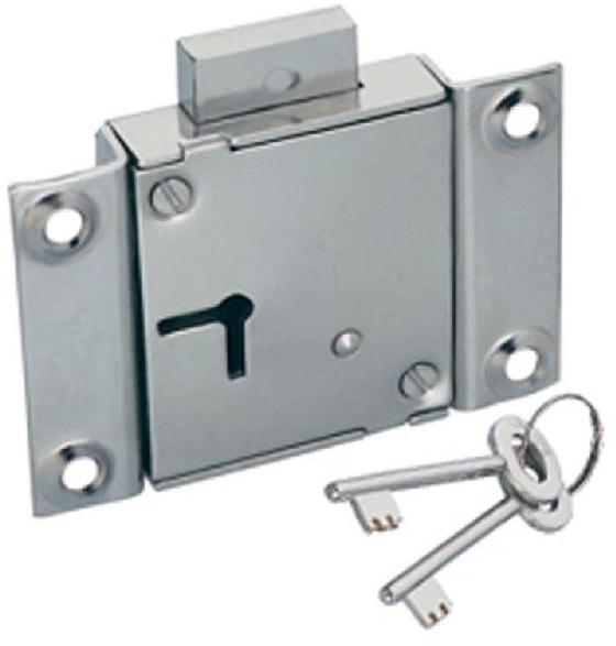 ILRA PRODUCTS Chrome Plated Iron Sheet Cupboard Locks, Packaging Size : 10-20 Per Box Pieces