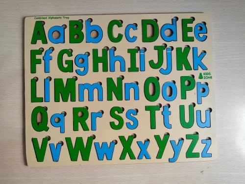 Combined Alphabet Wooden Tray