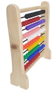 Polished Wooden Abacus Toy, for Play School, Technics : Handmade