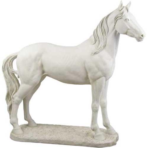 Polished Marble Horse Statue, for Garden, Pattern : Carved