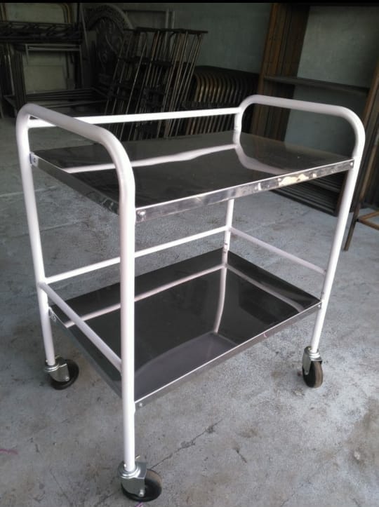 S.S.M Enterprises Square Iron ecg trolley, for Handling Heavy Weights, Style : Modern