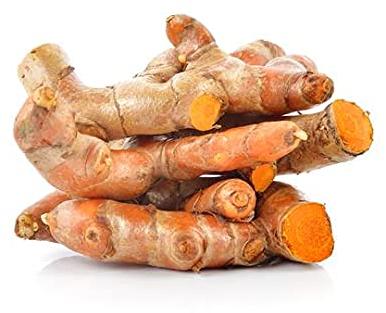 Natural Unpolished raw turmeric, for Cooking, Cosmetics, Form : Finger