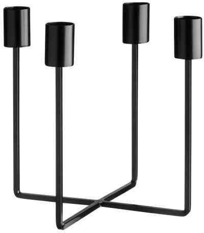 Black AF05050 Iron Candle Holder, for Dust Resistance, Non Breakable, Good Quality, Long Life, Packaging Type : Thermocol Box