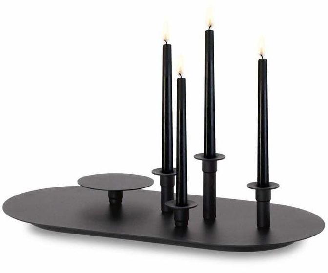 Black AF05051 Iron Candle Holder, for Dust Resistance, Shiny, Non Breakable, Good Quality, Packaging Type : Thermocol Box