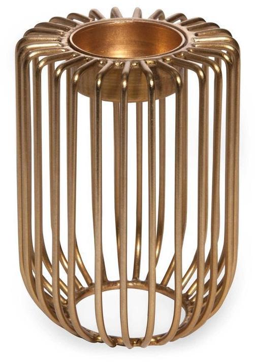 Gold Plating AF05052 Iron Candle Holder, for Dust Resistance, Shiny, Non Breakable, Good Quality