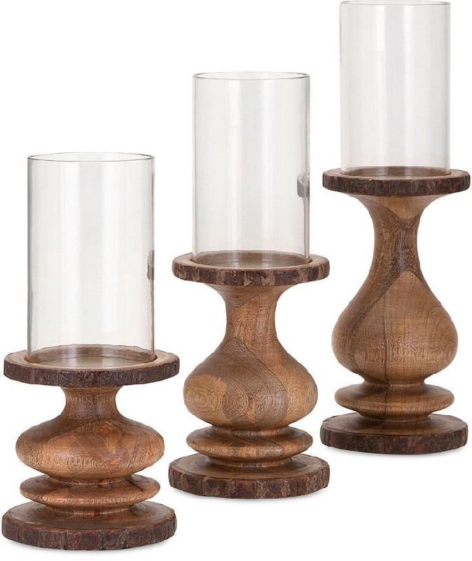 AF05079 Mango Wood Candle Holder, for Dust Resistance, Shiny, Non Breakable, Good Quality, Packaging Type : Thermocol Box