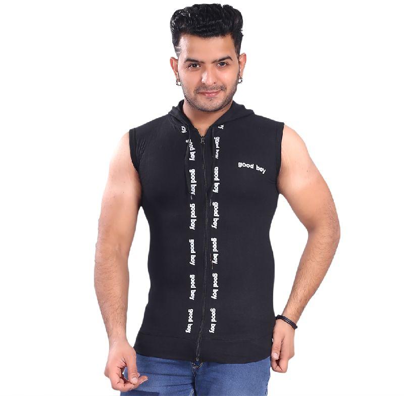 men sleeveless hoodie