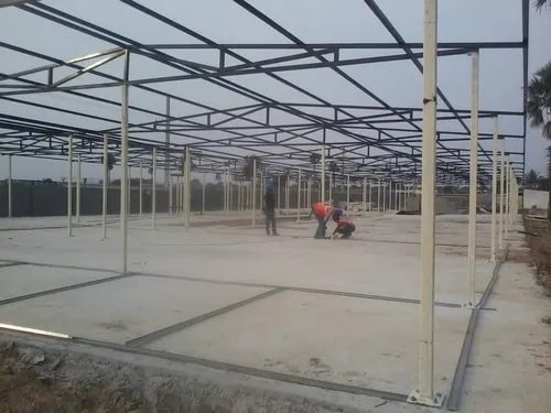 FRP Modular Polished Prefabricated Shelter, for Construction, Color : Grey, Metallic