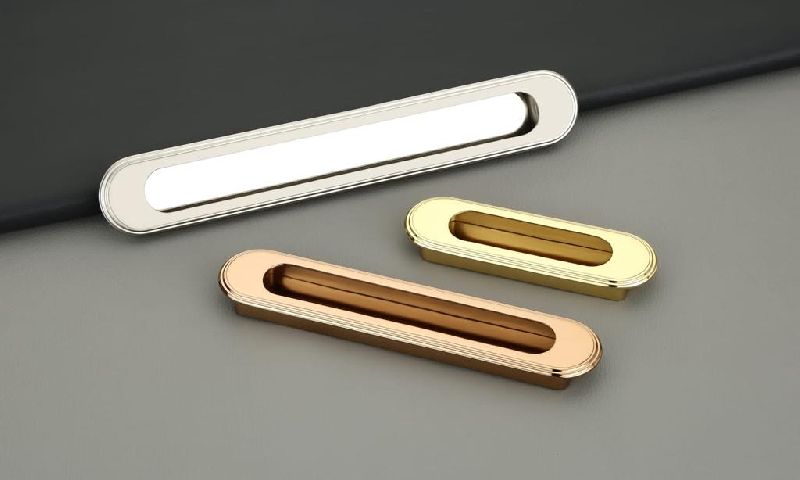 Brass Polished concealed handle, Feature : Durable, Fine Finished, Perfect Strength, Rust Proof, Sturdiness
