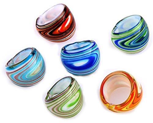 Round Glass Rings, Feature : Good Quality, Light Weight, Perfect Finish